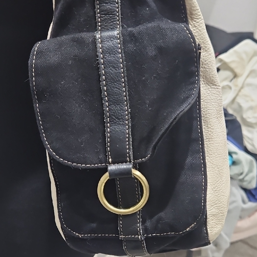 Kenneth Cole Reaction Two-Tone Shoulder Bag - Picture 2 of 11